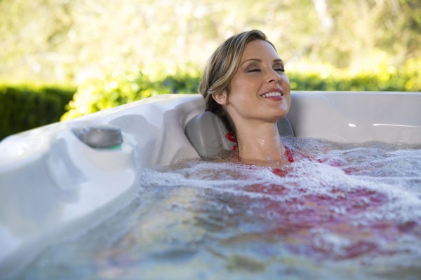Relaxing in a Jacuzzi 