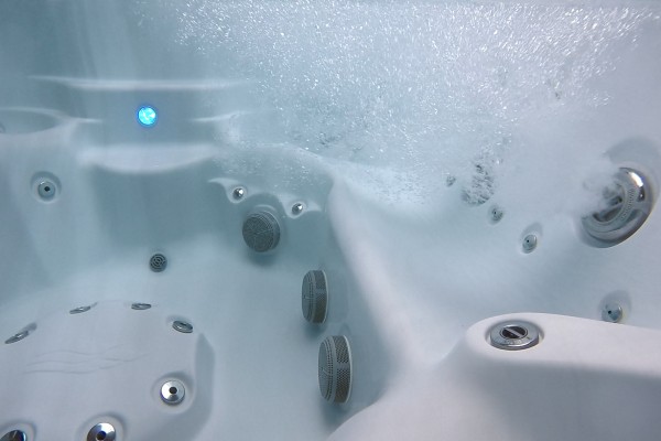 Underwater in a hot tub. Underwater in a hot tub.